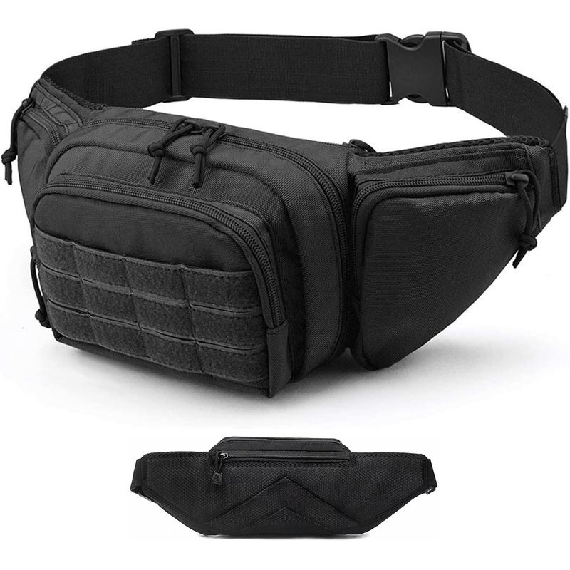 Fishing Belt - 600D Oxford Multi-Pocket Waist Pack Adjustable