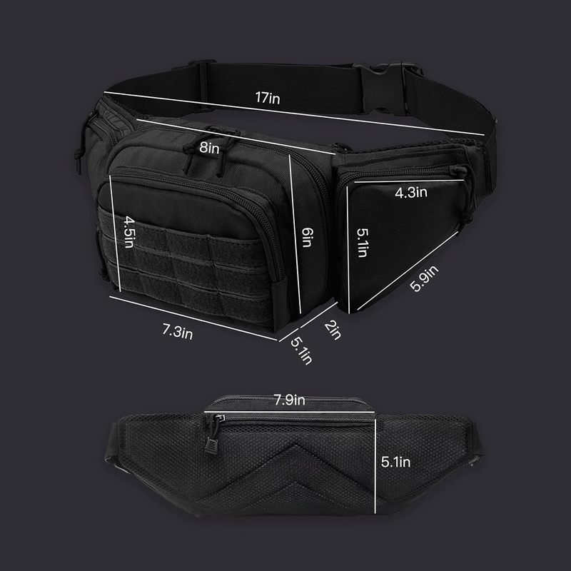 600D Oxford Multi-Pocket Waist - Fishing Belt recension och pris