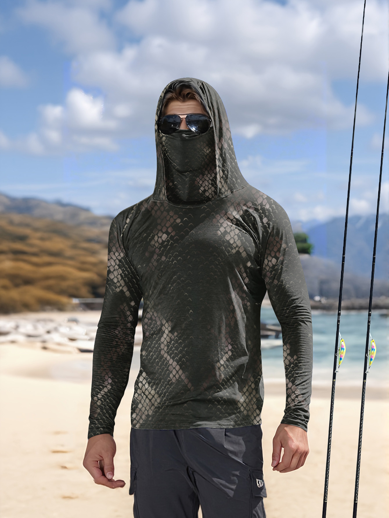 Men's Fishing Hooded Long-Slee - Fishing Hoodie recension och pris