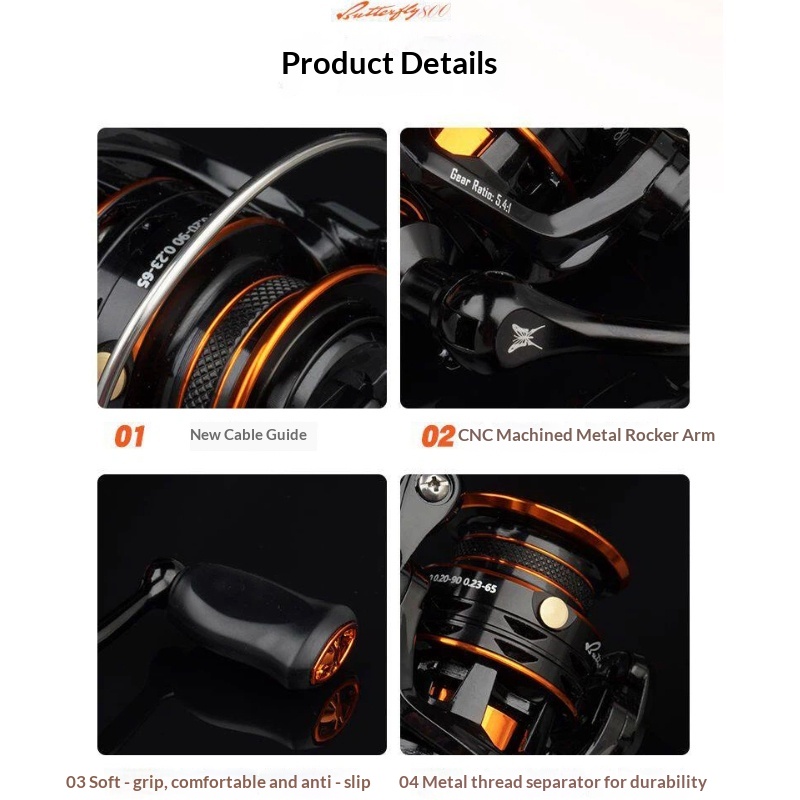 Butterfly Spinning Reel 800 Si - Abu Garcia Reel Revo recension och pris