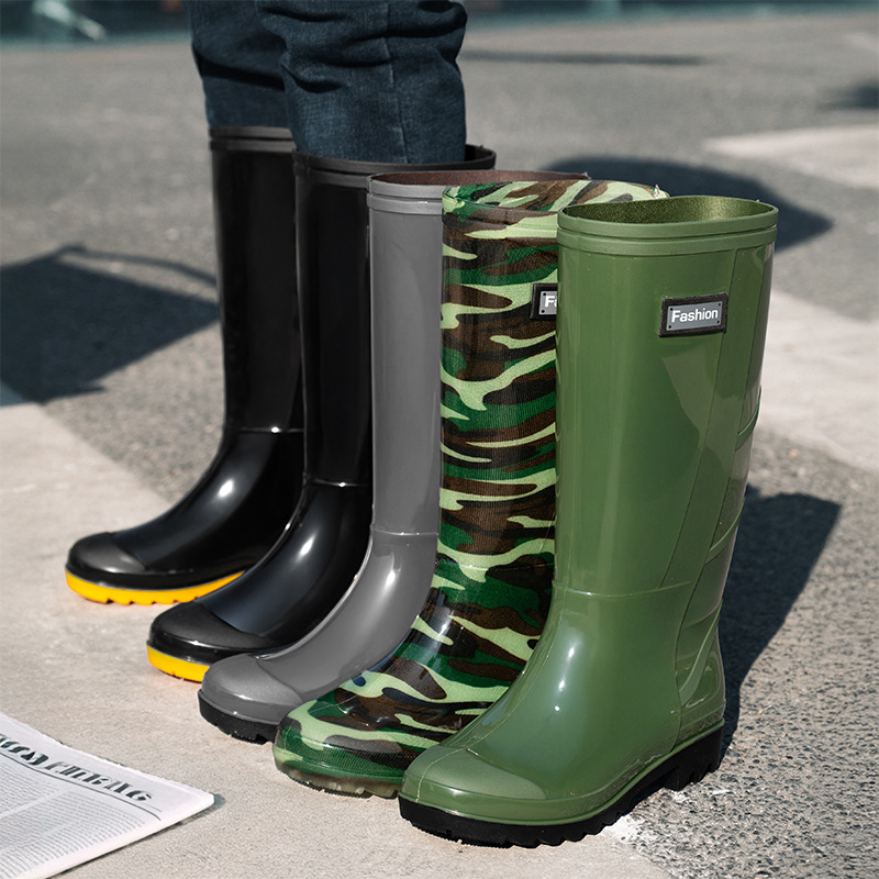 Men Fashion Long Tube Rain Boo - Fishing Boots recension och pris